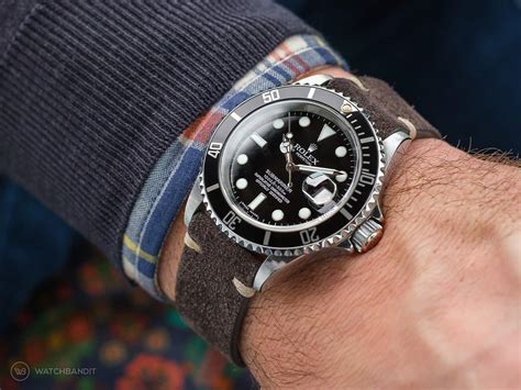 cinturino suede rolex|rolex submariner.